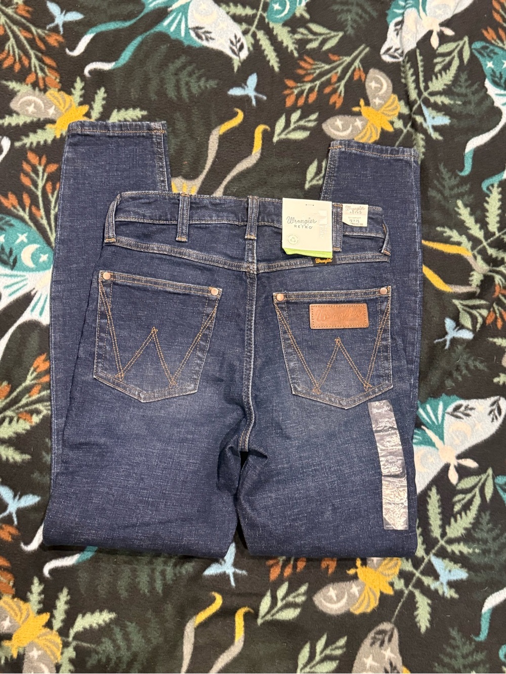 Wrangler Retro High-Rise Skinny Jeans - Dark Blue